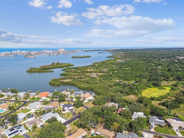 5825 Oakhurst Dr, Seminole, FL 33772 - view of property location with a large body of water, nearby suburban area, and a forest