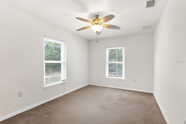 8518 N Linwood Loop, Citrus Springs, FL 34433 - unfurnished room featuring plenty of natural light, carpet, ceiling fan, and baseboards