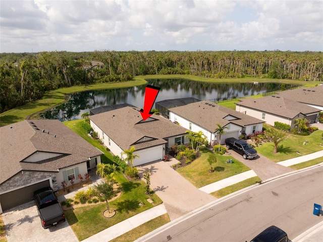 5511 Badini Way, Palmetto, FL 34221 - drone / aerial view of a nearby body of water and a forest