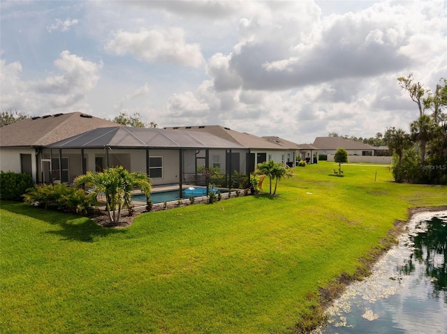 5511 Badini Way, Palmetto, FL 34221 - view of green lawn with an outdoor pool