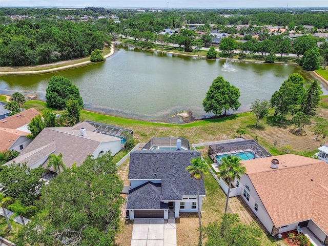 12102 Steppingstone Blvd, Tampa, FL 33635 - aerial view of residential area with a large body of water
