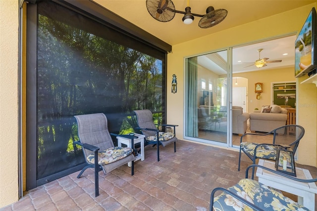 11813 Crawford Parrish Ln, Parrish, FL 34219 - view of patio / terrace featuring ceiling fan