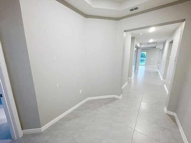 13014 Willow Grove Dr, Riverview, FL 33579 - corridor featuring light tile patterned flooring and baseboards