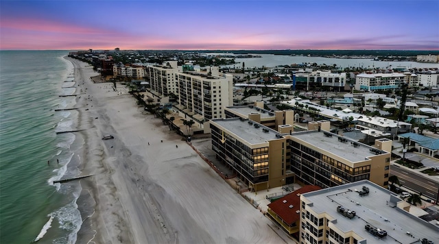14900 Gulf Blvd Unit 308, Madeira Beach, FL 33708 - aerial view at dusk of view of water and beach