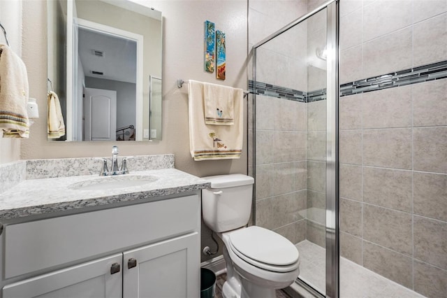 5 Sweetgum Ct N, Homosassa, FL 34446 - full bathroom featuring toilet, a stall shower, and vanity