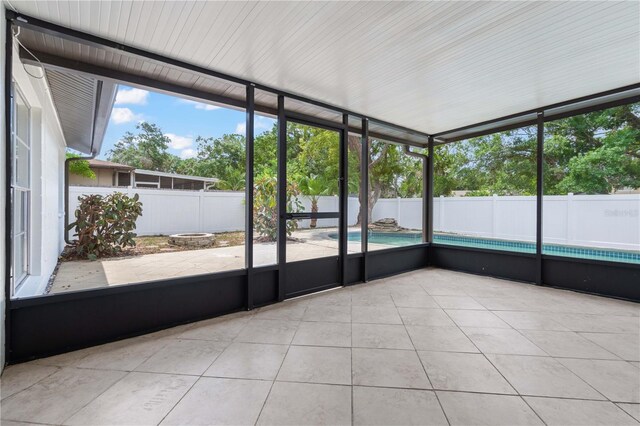 4706 Fox Hunt Dr, Tampa, FL 33624 - view of unfurnished sunroom