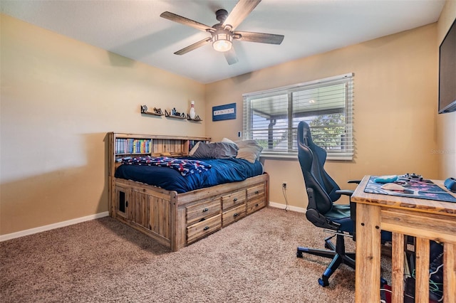 2016 Chelam Way, Brandon, FL 33511 - bedroom with baseboards, carpet, and a desk