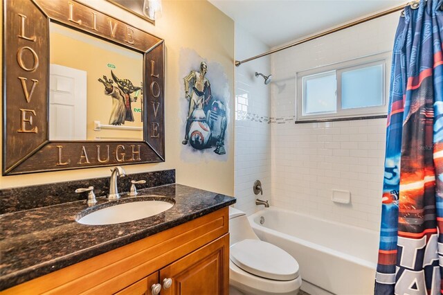 2016 Chelam Way, Brandon, FL 33511 - full bath with shower / bath combo with shower curtain, vanity, and toilet