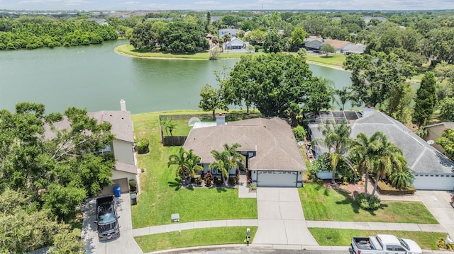 2016 Chelam Way, Brandon, FL 33511 - aerial perspective of suburban area with a large body of water