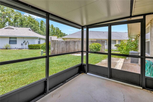 1604 Comfy Ct, Sun City Center, FL 33573 - view of unfurnished sunroom