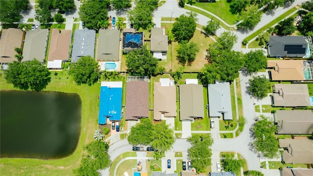 9852 Laurel Ledge Dr, Riverview, FL 33569 - aerial view of residential area with a large body of water