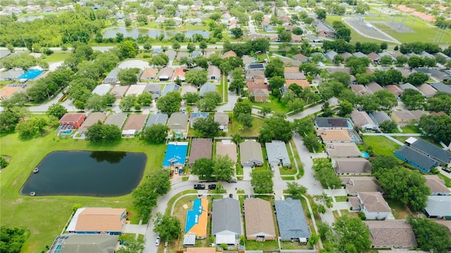 9852 Laurel Ledge Dr, Riverview, FL 33569 - aerial perspective of suburban area with a nearby body of water