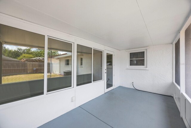 6639 Winding Oak Dr, Tampa, FL 33625 - view of unfurnished sunroom