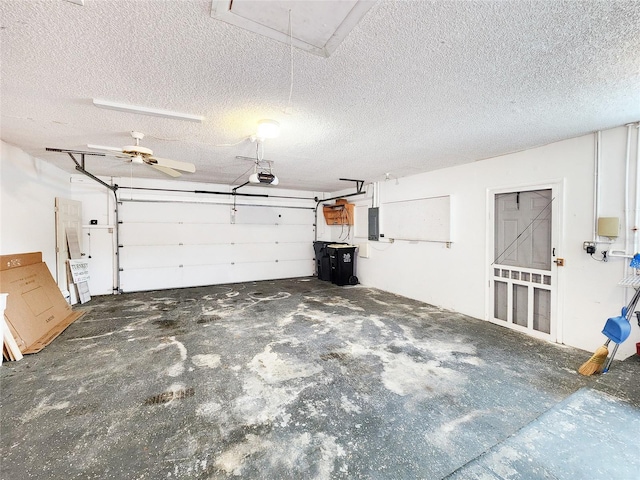 4102 Stonehenge Rd, Mulberry, FL 33860 - garage with electric panel and a garage door opener