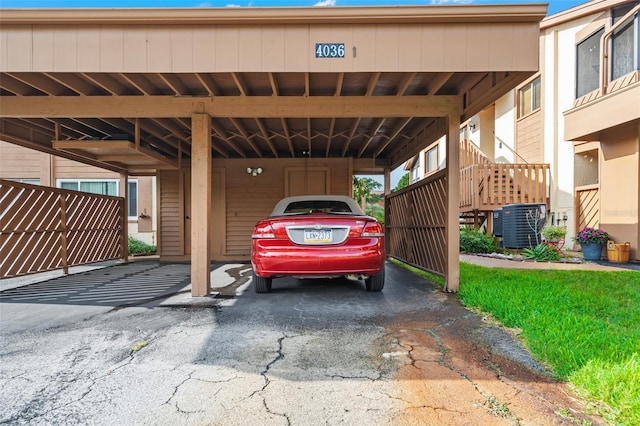 4036 Davit Dr, New Port Richey, FL 34652 - view of car parking featuring stairway