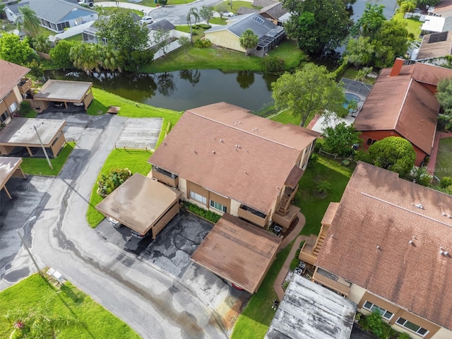 4036 Davit Dr, New Port Richey, FL 34652 - aerial view of residential area featuring a large body of water