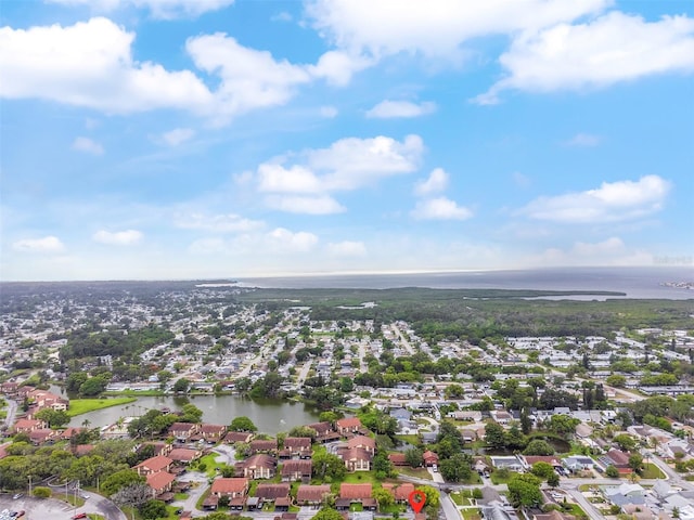 4036 Davit Dr, New Port Richey, FL 34652 - aerial view of residential area with a large body of water