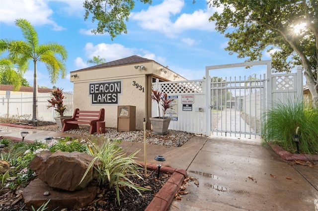 4036 Davit Dr, New Port Richey, FL 34652 - view of patio with a gate