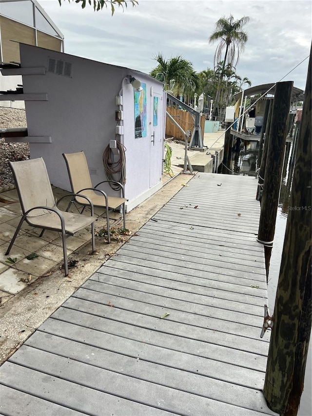 405 Bryn Mawr Is, Bradenton, FL 34207 - deck featuring a dock