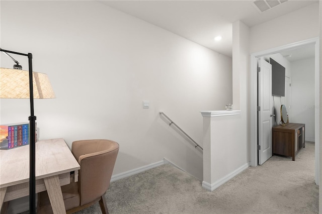 34248 Redwood Dawn Ln, Wesley Chapel, FL 33543 - carpeted office space featuring baseboards and recessed lighting