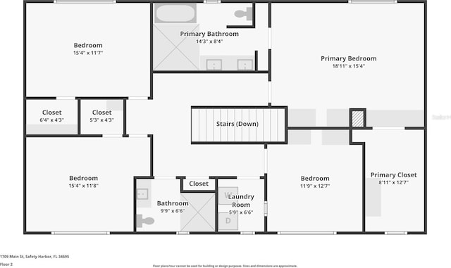 1709 Main St, Safety Harbor, FL 34695 - room layout