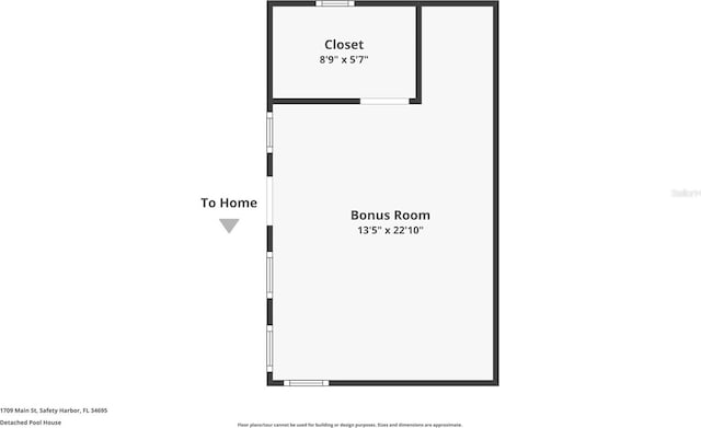 1709 Main St, Safety Harbor, FL 34695 - property floor plan