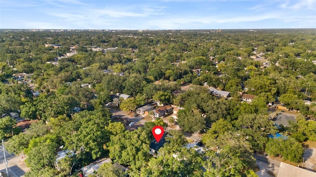 8112 N 10th St, Tampa, FL 33604 - aerial view of property's location with a heavily wooded area