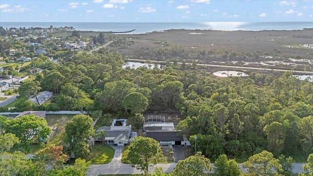 15025 Shark St, Hudson, FL 34667 - aerial view of property and surrounding area with a nearby body of water