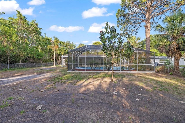 15025 Shark St, Hudson, FL 34667 - back of house with glass enclosure