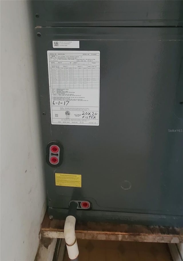 2603 Mary Sue St SW, Largo, FL 33774 - detailed view of heating unit