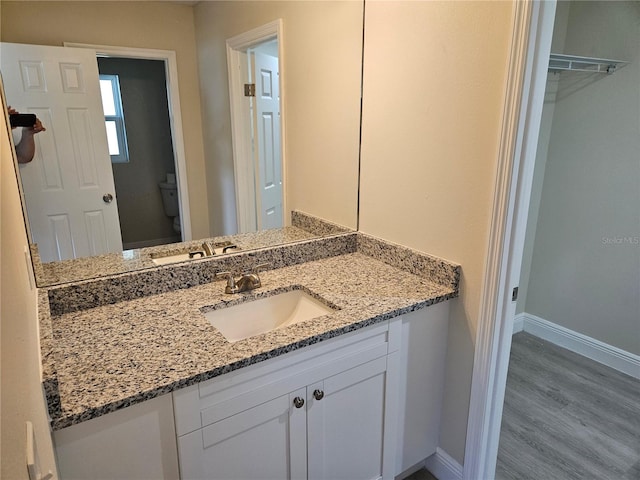 11210 Mcmullen Rd, Riverview, FL 33569 - bathroom featuring vanity and wood finished floors