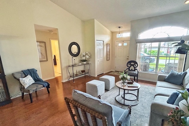 18531 Bent Pine Dr, Hudson, FL 34667 - living area featuring wood finished floors and baseboards