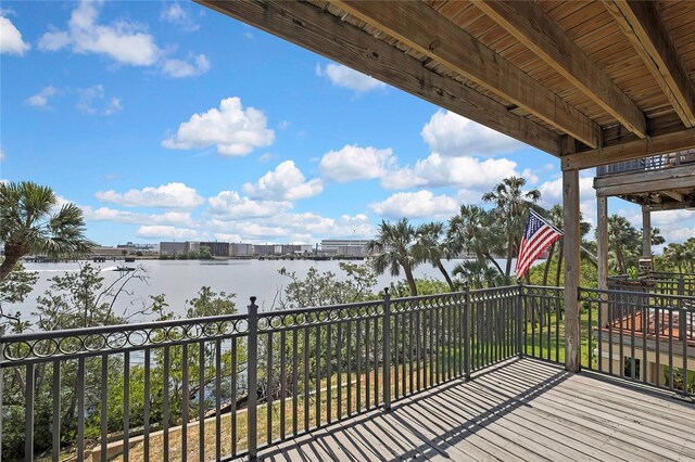 1402 Harbour Walk Rd, Tampa, FL 33602 - balcony with a water view