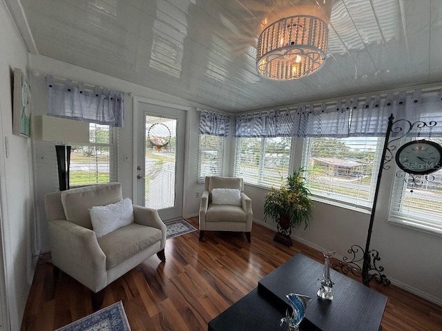 12021 Club House Rd, Brooksville, FL 34613 - sunroom / solarium featuring healthy amount of natural light and a chandelier