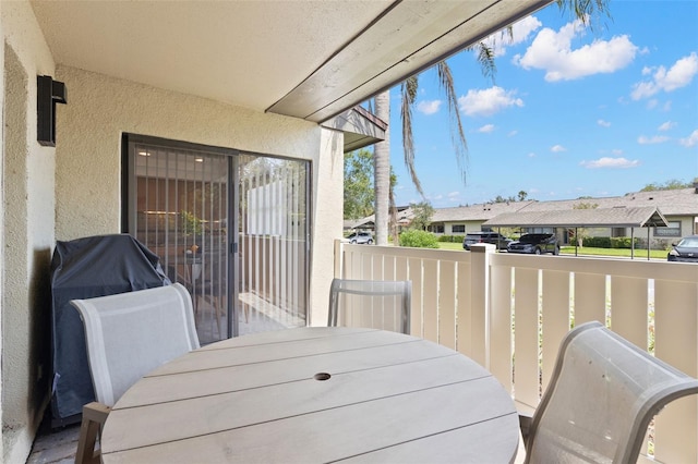 190 Dale Pl, Oldsmar, FL 34677 - view of patio with outdoor dining area and a residential view