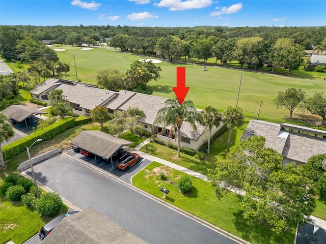 190 Dale Pl, Oldsmar, FL 34677 - bird's eye view of a golf course and a tree filled landscape