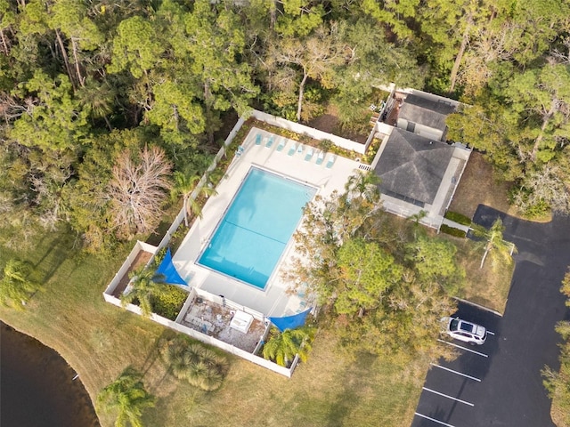190 Dale Pl, Oldsmar, FL 34677 - drone / aerial view of a pool