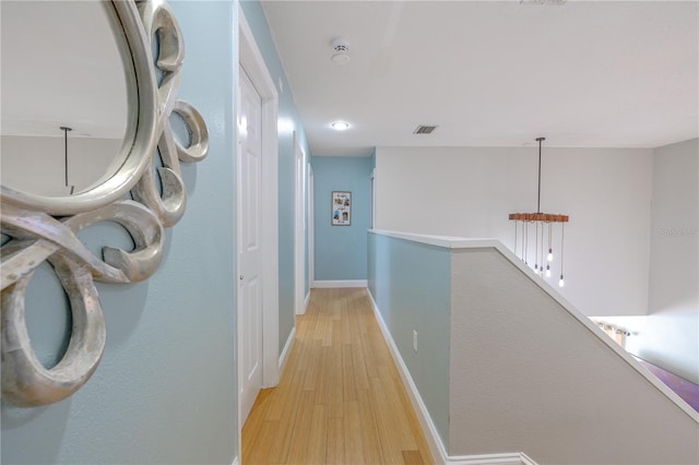 1807 Split Fork Dr, Oldsmar, FL 34677 - hallway with light wood finished floors and baseboards