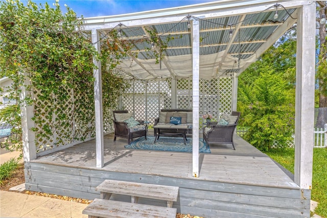 1807 Split Fork Dr, Oldsmar, FL 34677 - deck with an outdoor hangout area