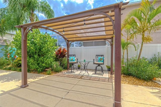 1807 Split Fork Dr, Oldsmar, FL 34677 - view of patio / terrace featuring a pergola