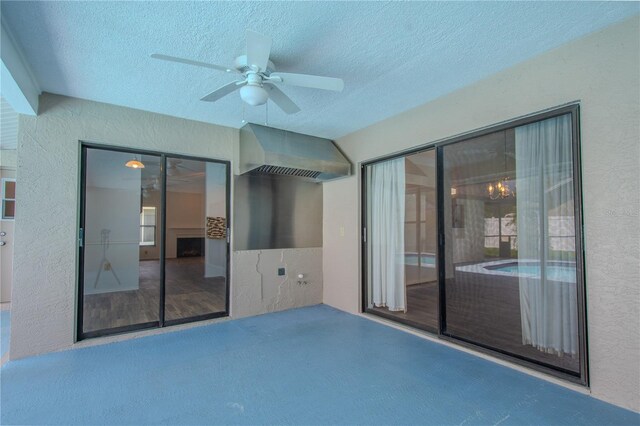 1838 Eagle Ridge Blvd, Palm Harbor, FL 34685 - view of patio featuring a ceiling fan