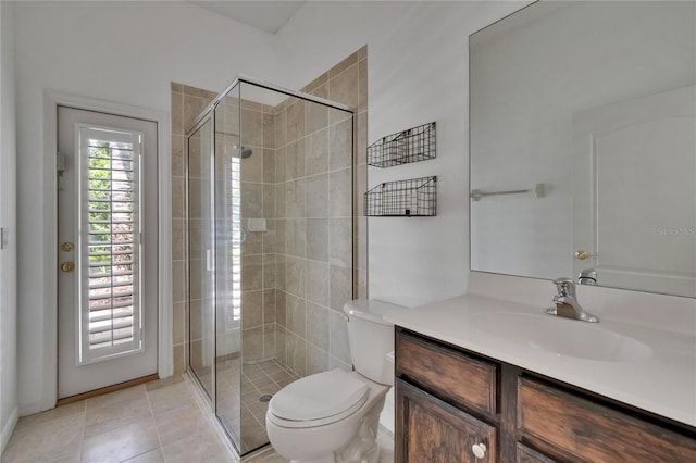 27440 Cedar Park Ct, Wesley Chapel, FL 33544 - full bath featuring vanity, toilet, and a stall shower