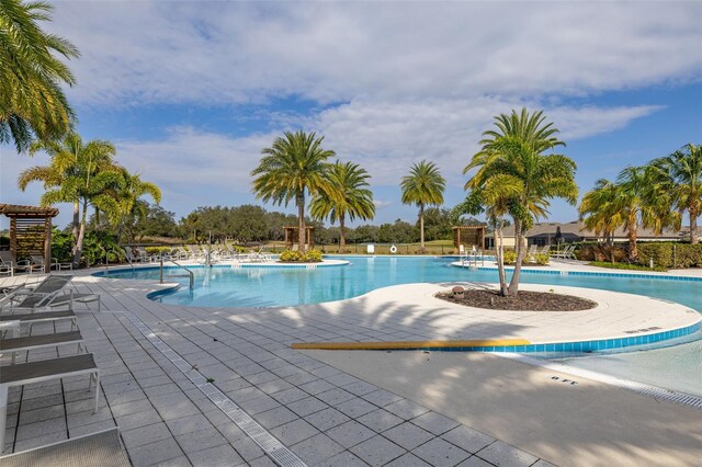 1890 Flora Pass Pl, Kissimmee, FL 34747 - community pool featuring a patio