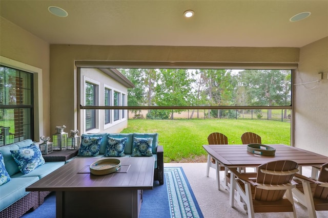 6016 Shadowlake Dr, Apollo Beach, FL 33572 - sunroom / solarium featuring healthy amount of natural light