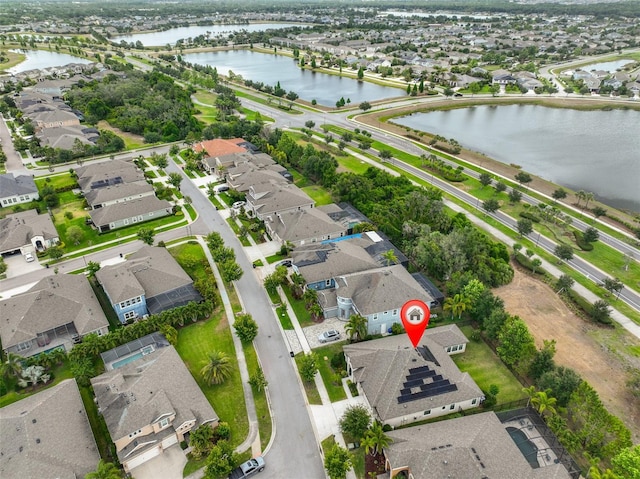 6016 Shadowlake Dr, Apollo Beach, FL 33572 - aerial view of property and surrounding area with nearby suburban area and a nearby body of water