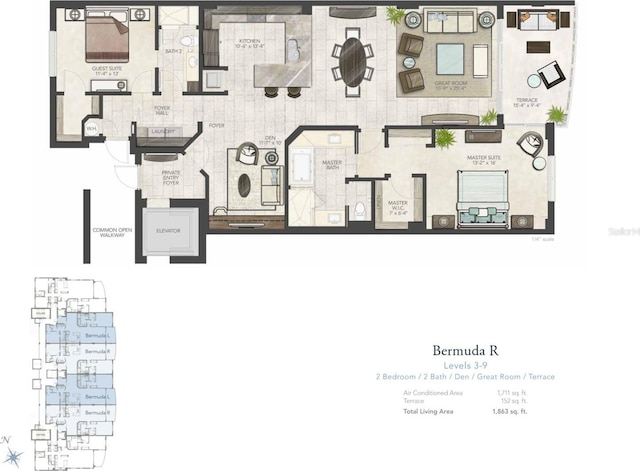 1325 Snell Isle Blvd NE Unit 708, Saint Petersburg, FL 33704 - room layout