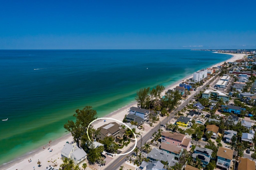 8226 W Gulf Blvd Unit 2, Treasure Island, FL 33706 - aerial view of property's location featuring expansive coastline