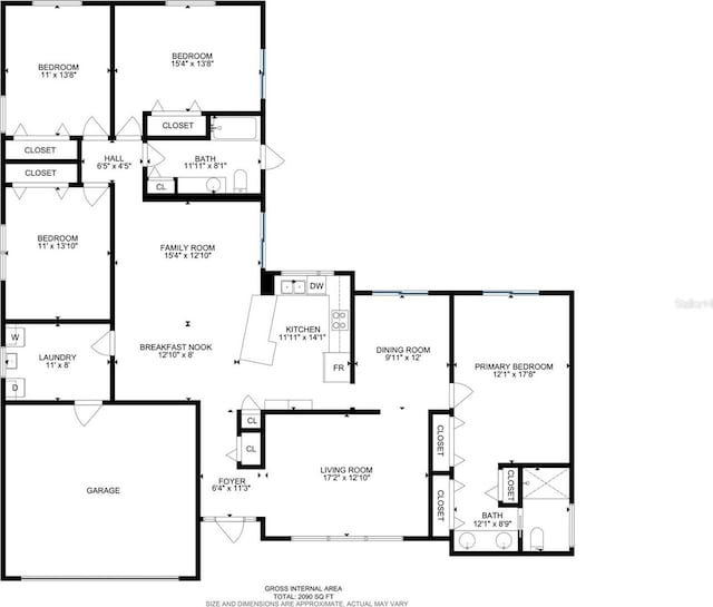 13725 Oak Forest Blvd N, Seminole, FL 33776 - property floor plan