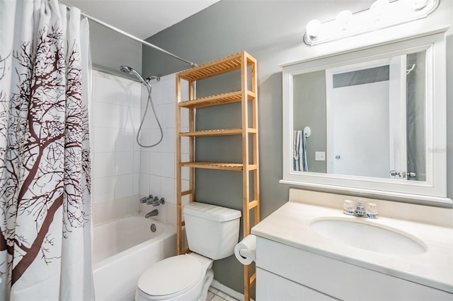 8220 12th Way N Unit G, Saint Petersburg, FL 33702 - bathroom featuring vanity, shower / tub combo with curtain, and toilet