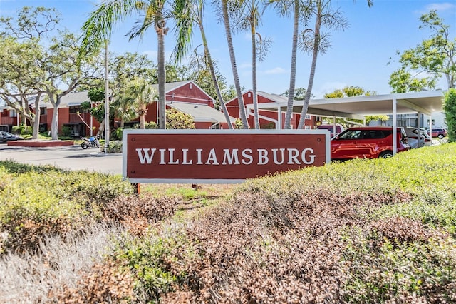 8220 12th Way N Unit G, Saint Petersburg, FL 33702 - community / neighborhood sign featuring a carport